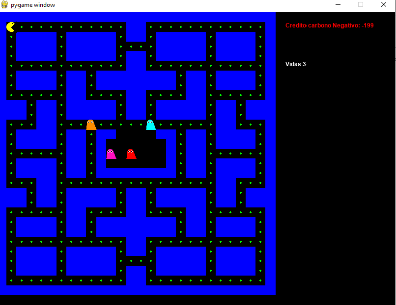 Projeto Pacman realizado em Python
